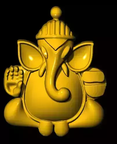 ganesh golden ganesha statue Free 3D print model