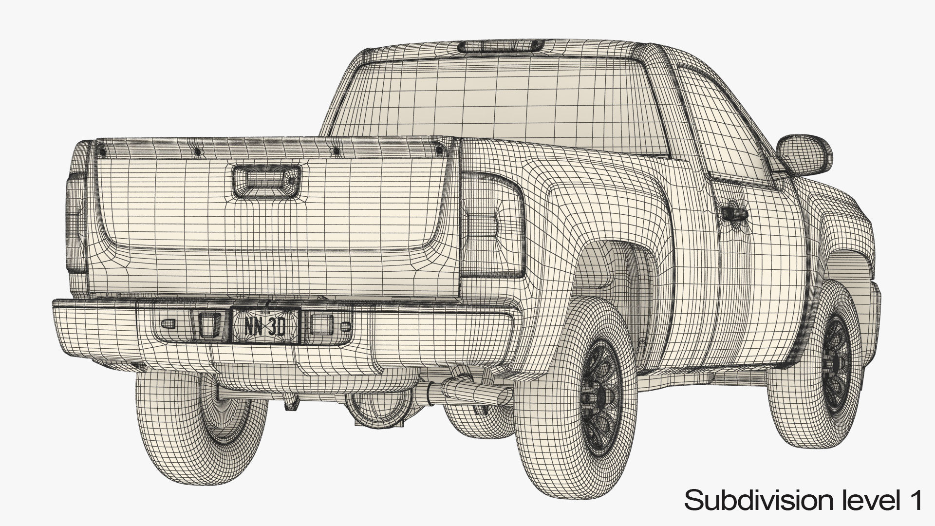 GENERIC PICKUP TRUCK 13 3D model_19