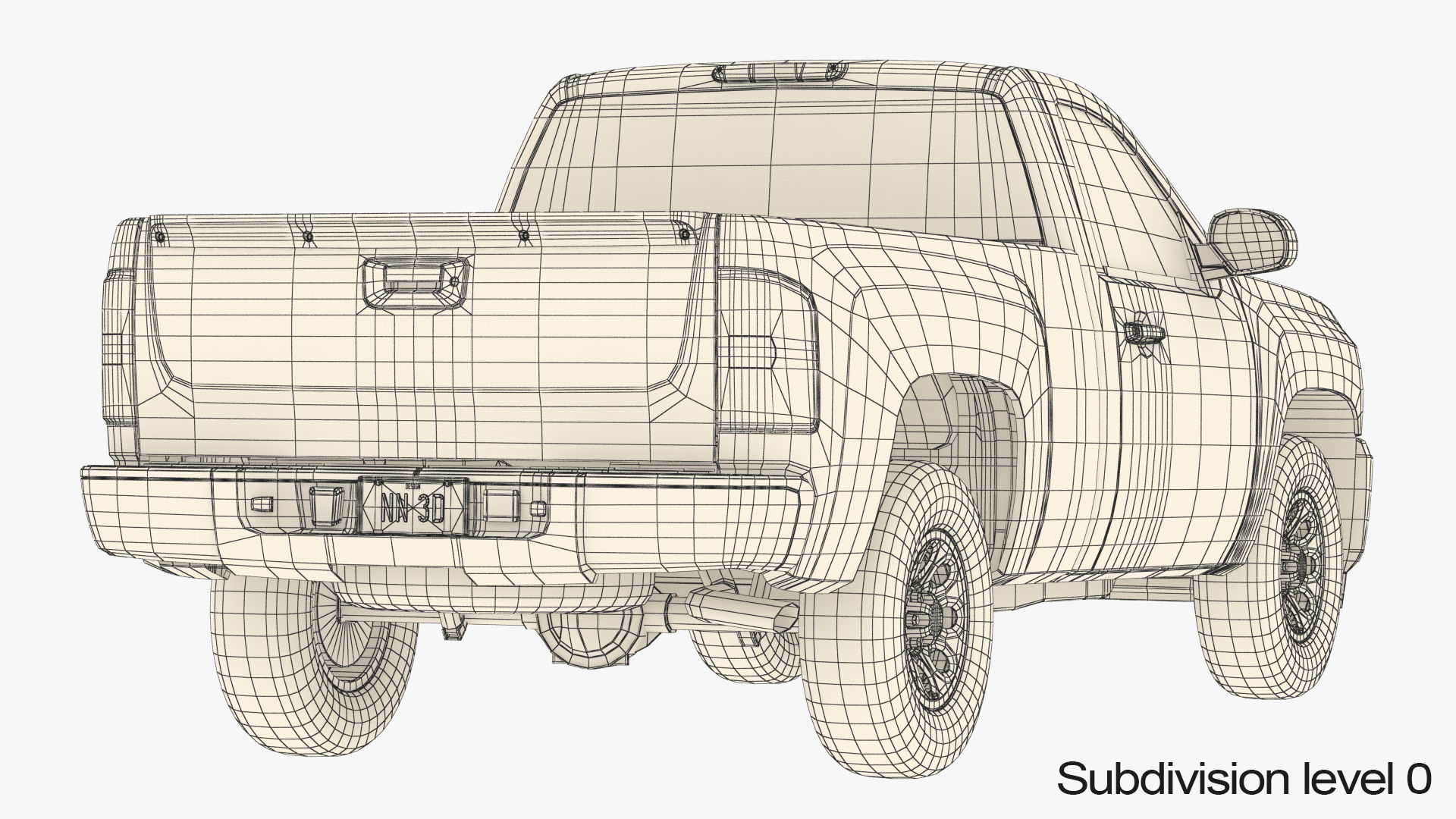 GENERIC PICKUP TRUCK 13 3D model_18