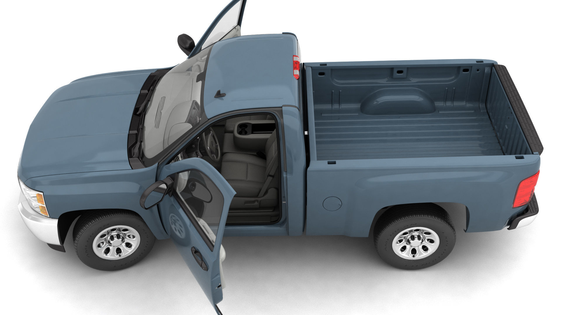 GENERIC PICKUP TRUCK 13 3D model_4