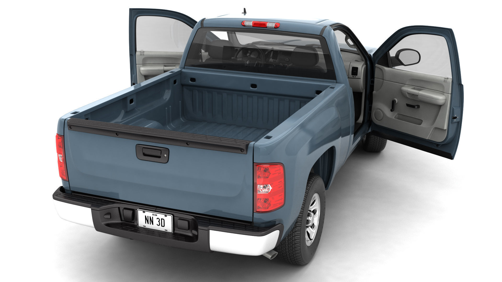 GENERIC PICKUP TRUCK 13 3D model_5