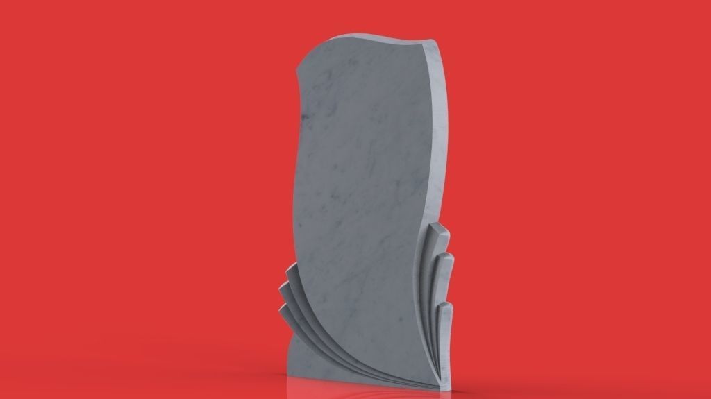 memorial tombstone 3D print model_1
