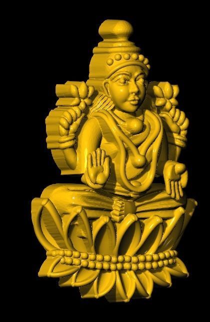 Laxmi devi 3D print model_2