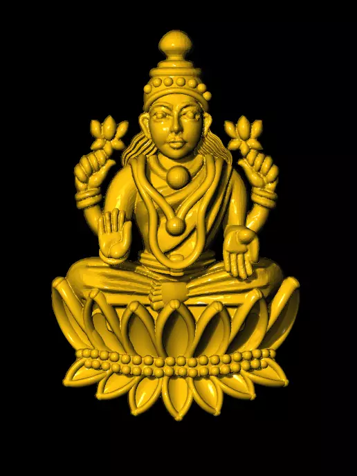 Laxmi devi 3D print model_0