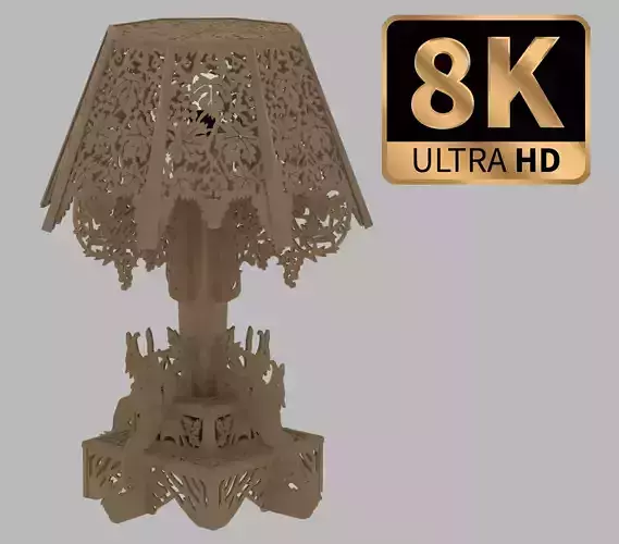 Big Desk Wooden Lamp