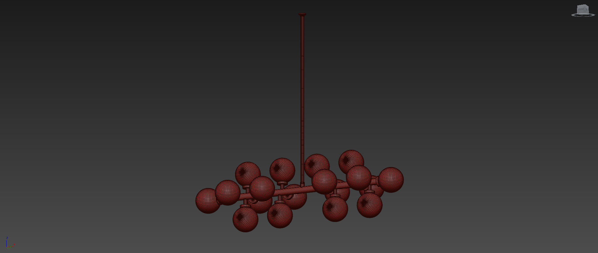 CWI Lighting Arya 16-Light Satin Gold Chandelier 3D model_8