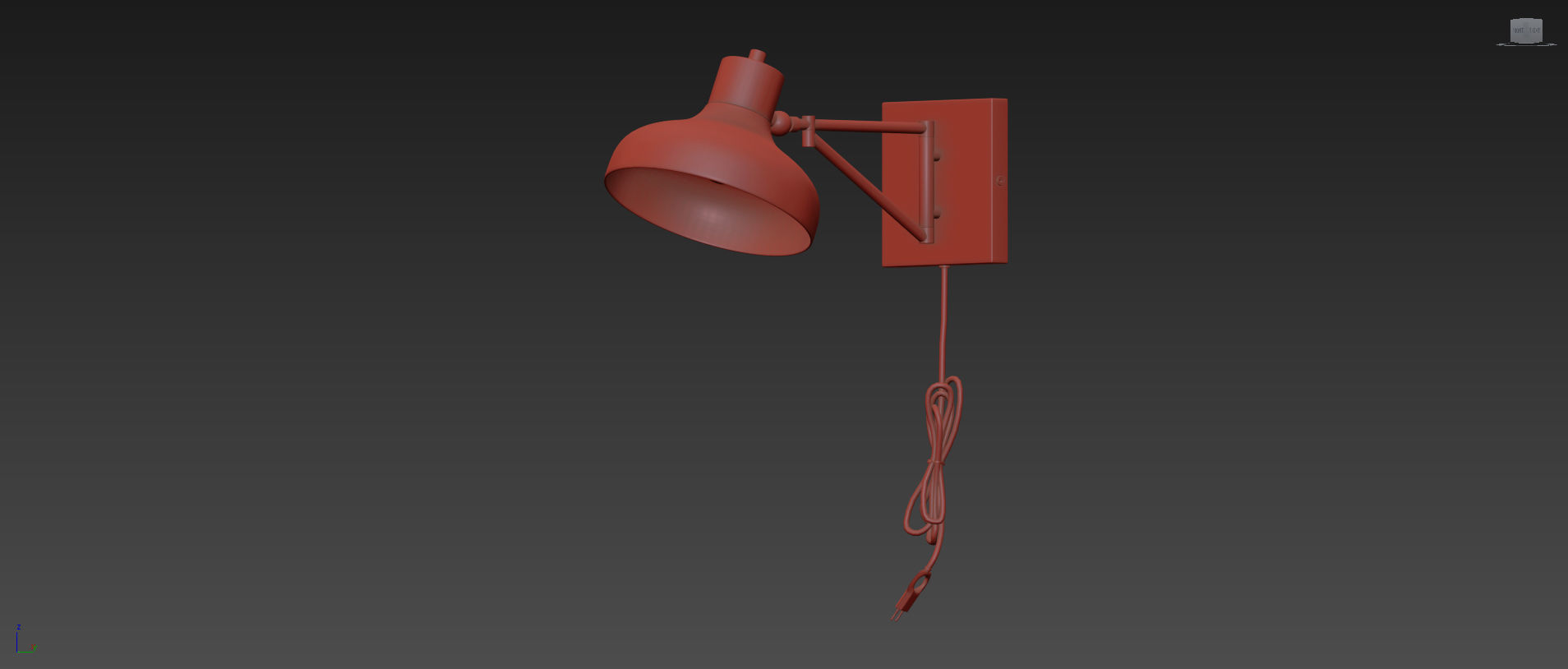 Berkeley White and Brass Plug-In 3D model_8