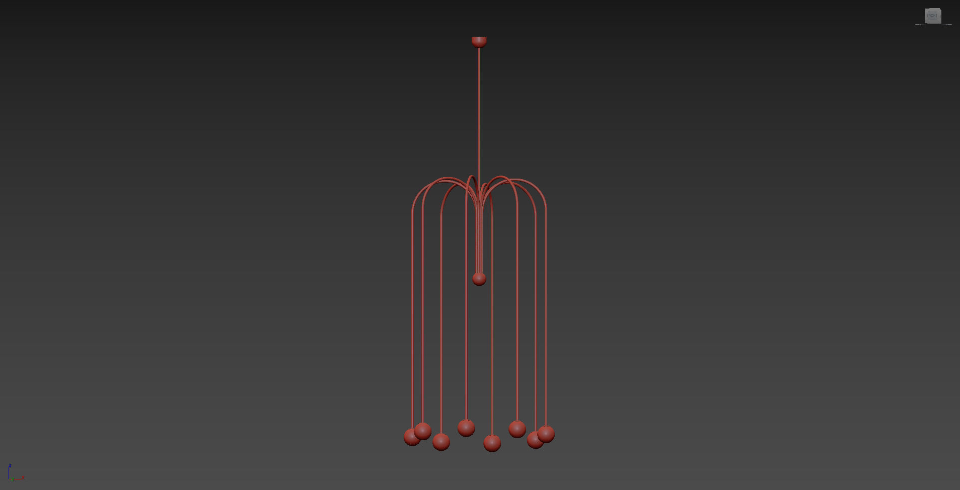 Parachute Chandelier by Michael Anastassiades 3D model_7