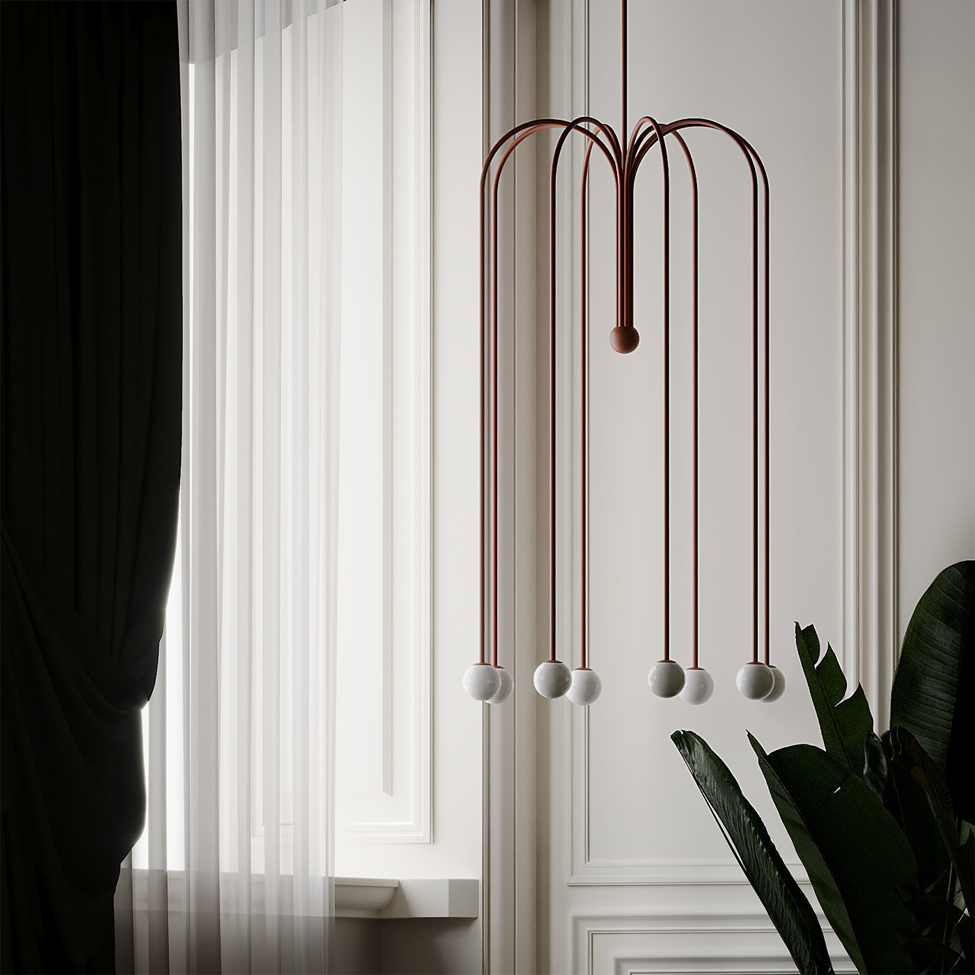 Parachute Chandelier by Michael Anastassiades 3D model_2