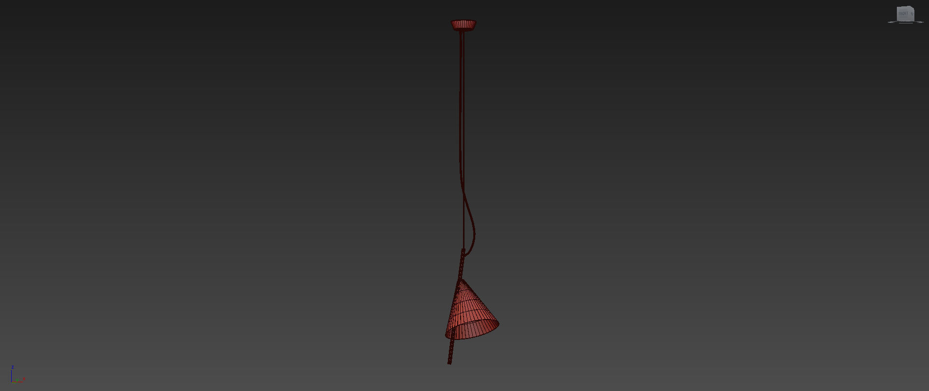 Nordic Modern Minimalist Foyer Pendant 3D model_3