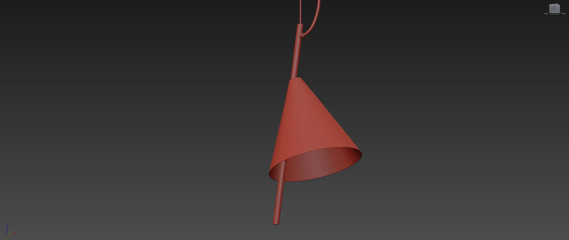 Nordic Modern Minimalist Foyer Pendant 3D model_2