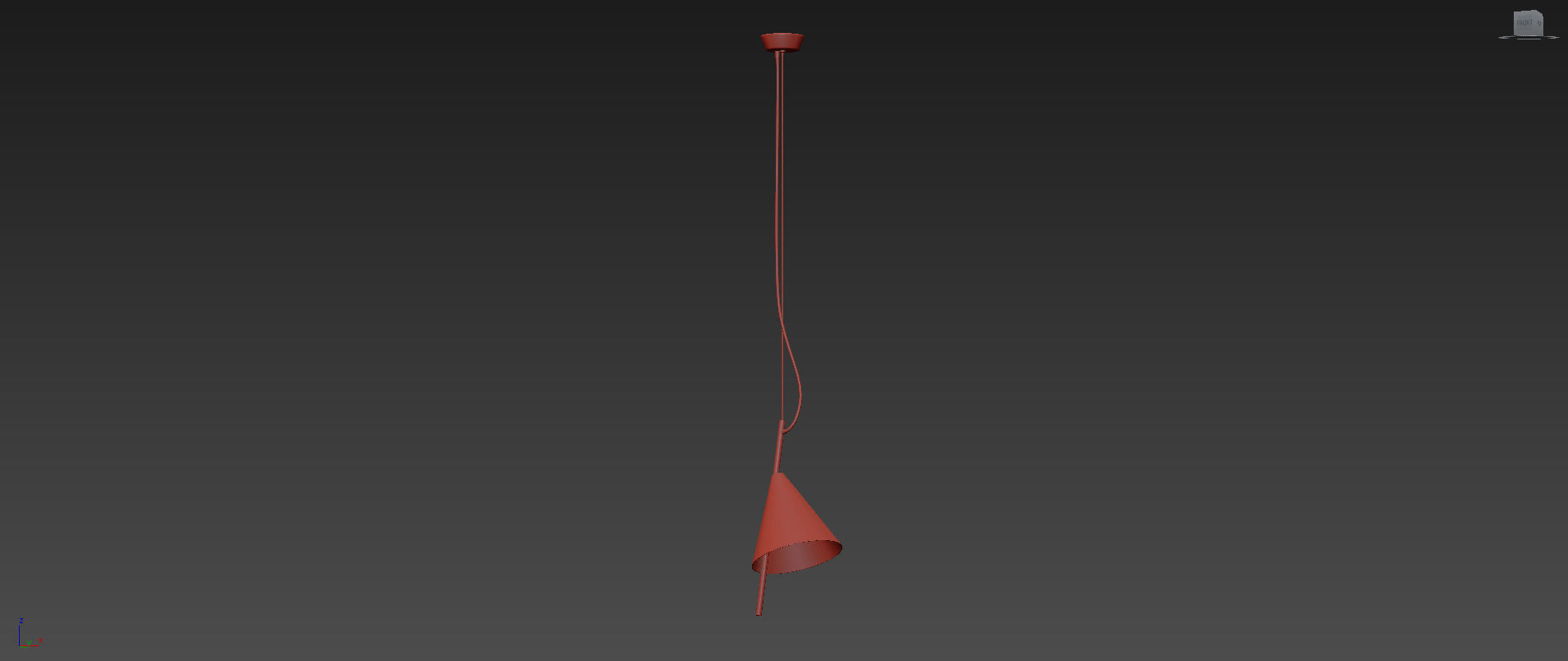 Nordic Modern Minimalist Foyer Pendant 3D model_6