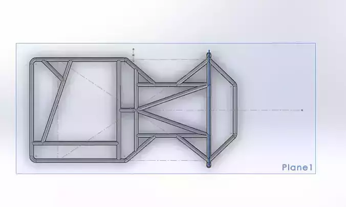 Go-Kart Chassis FIA Regulations 3D model
