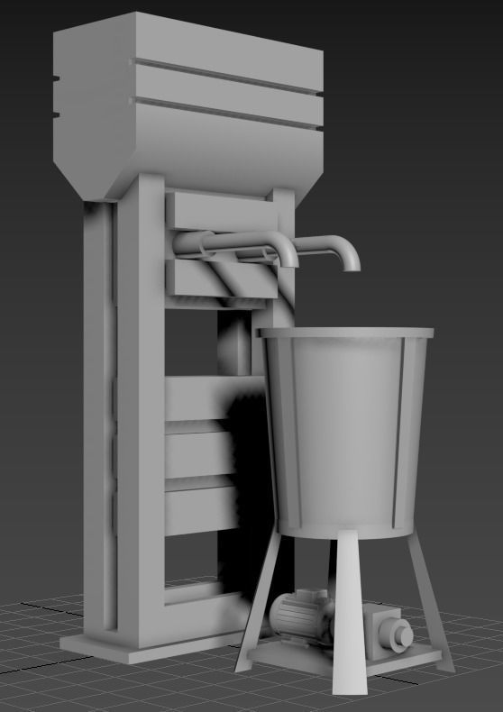 Oil Retention Tank 3D print model_1