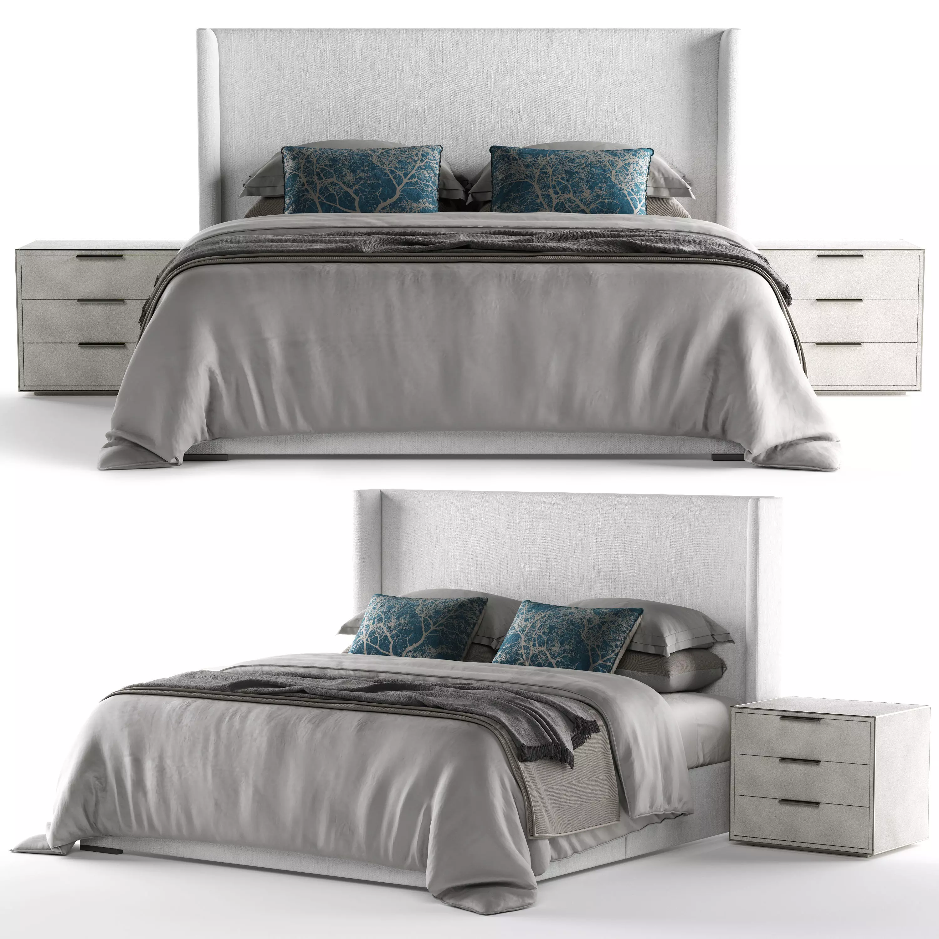 Bed RH Lawson 3D model