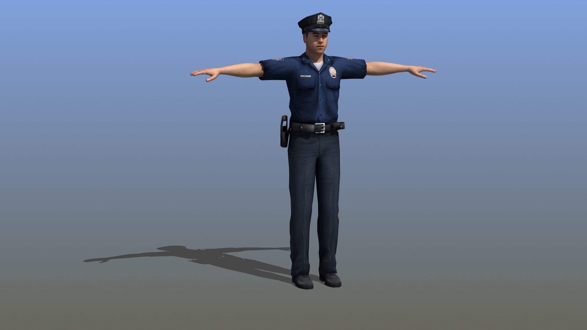 Police Officer 3D model_13