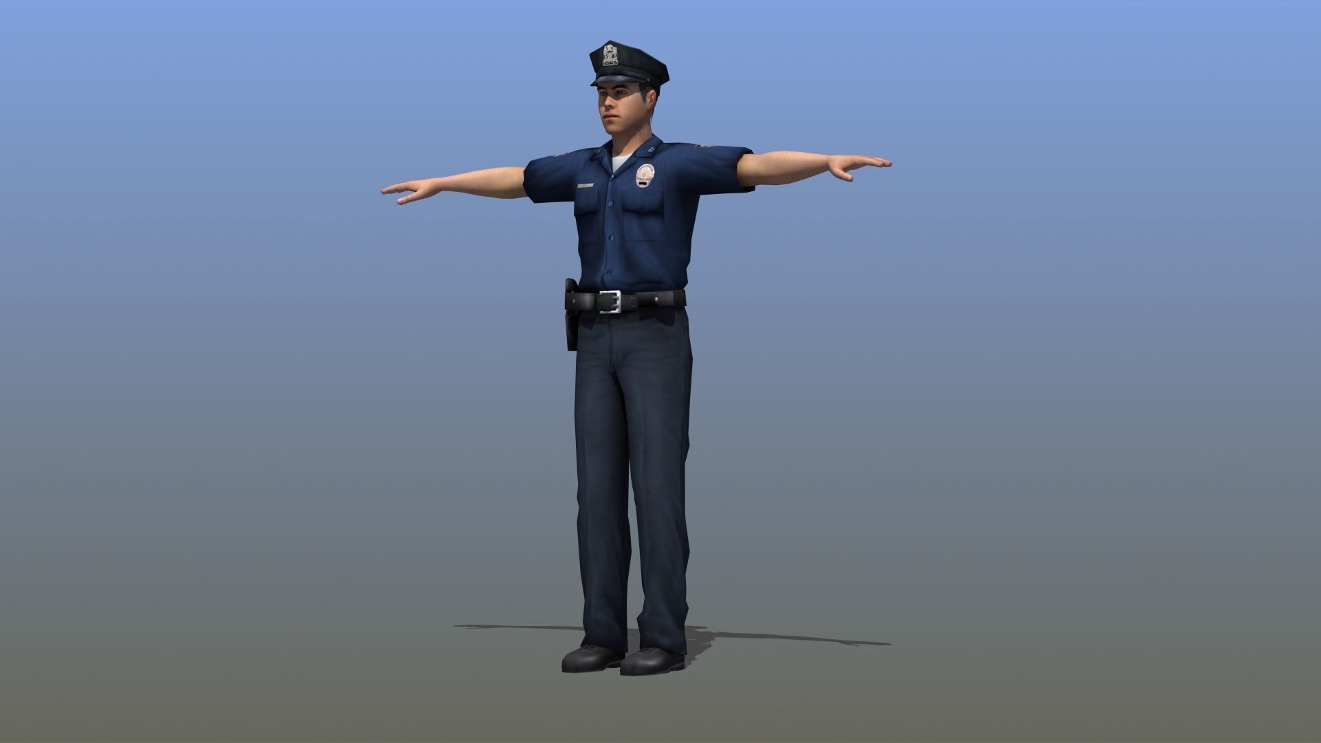Police Officer 3D model_6