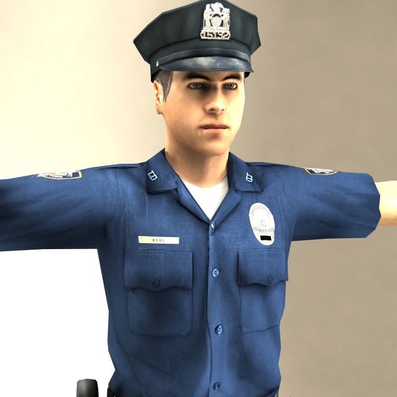 Police Officer 3D model_39