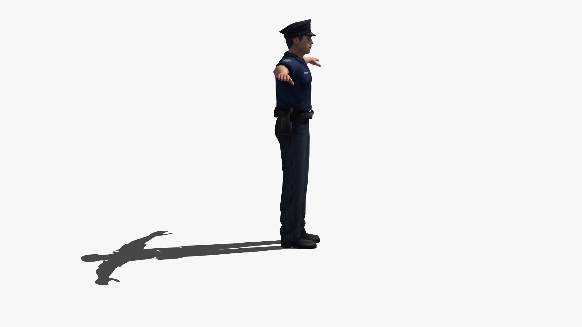 Police Officer 3D model_27