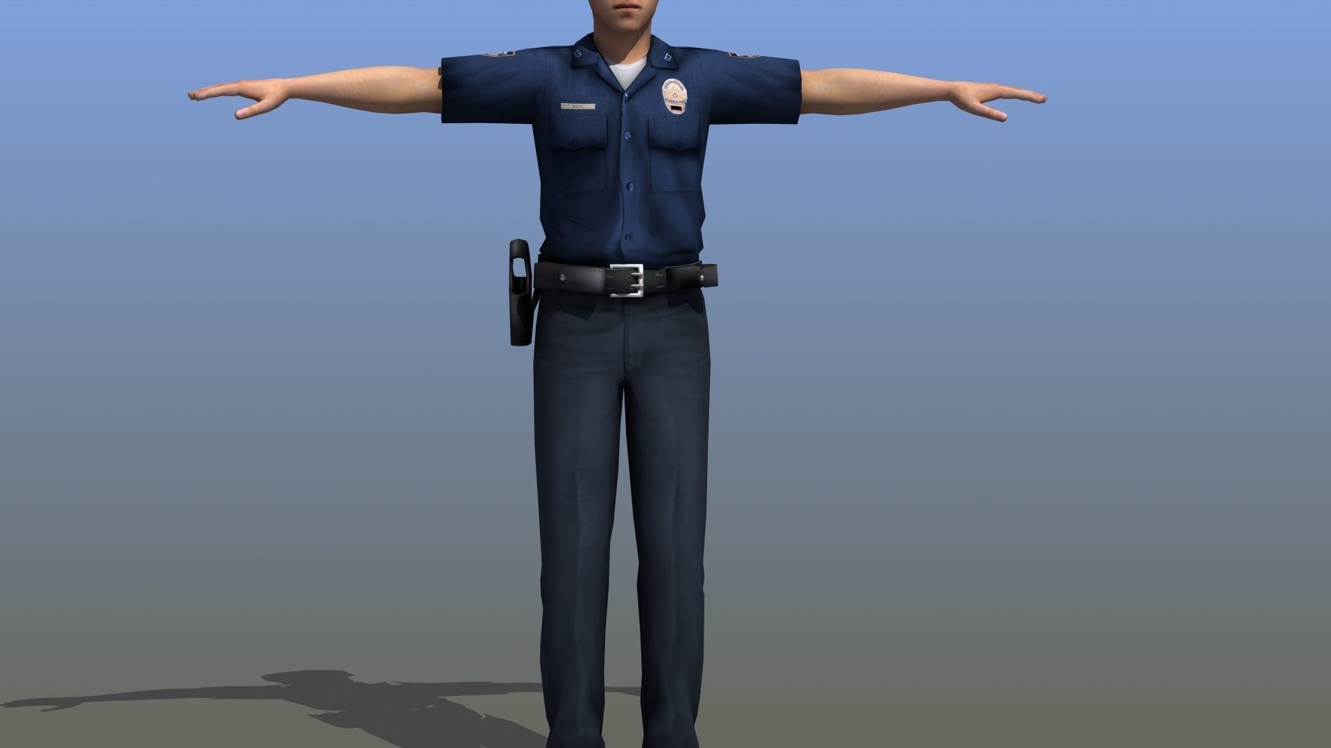Police Officer 3D model_7