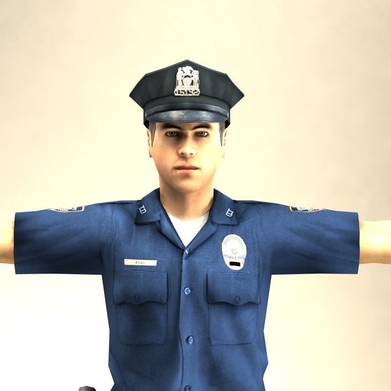 Police Officer 3D model_36