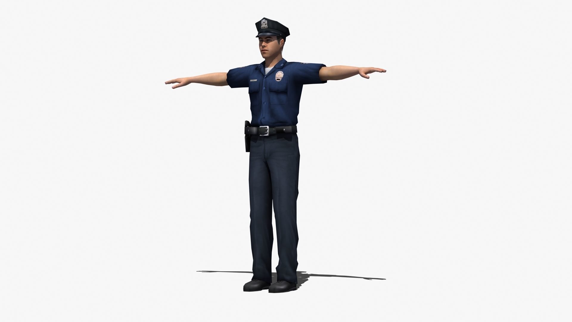 Police Officer 3D model_23