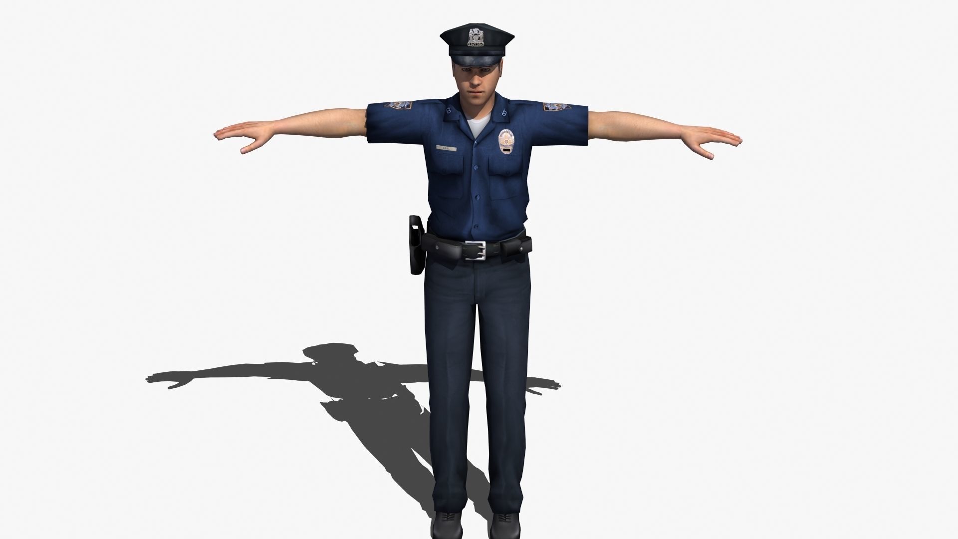 Police Officer 3D model_18