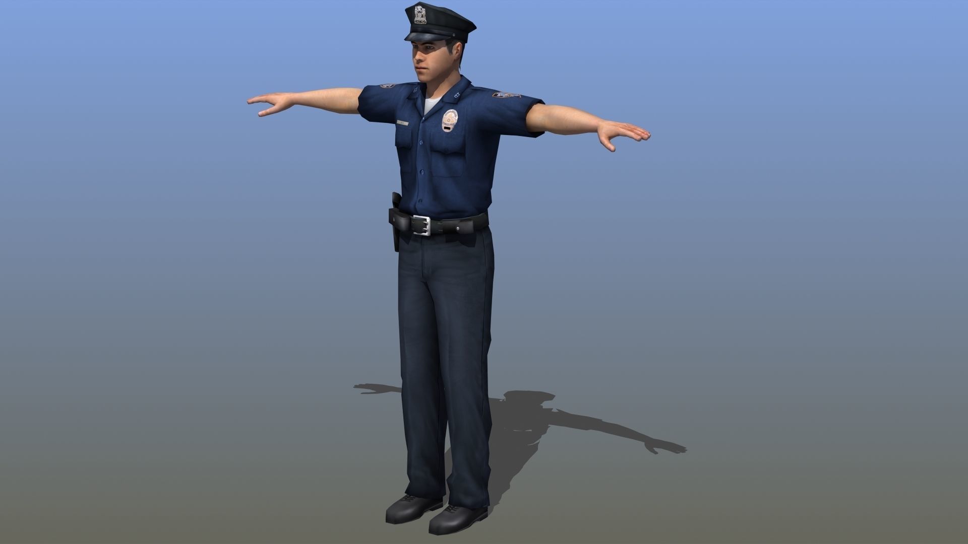 Police Officer 3D model_2