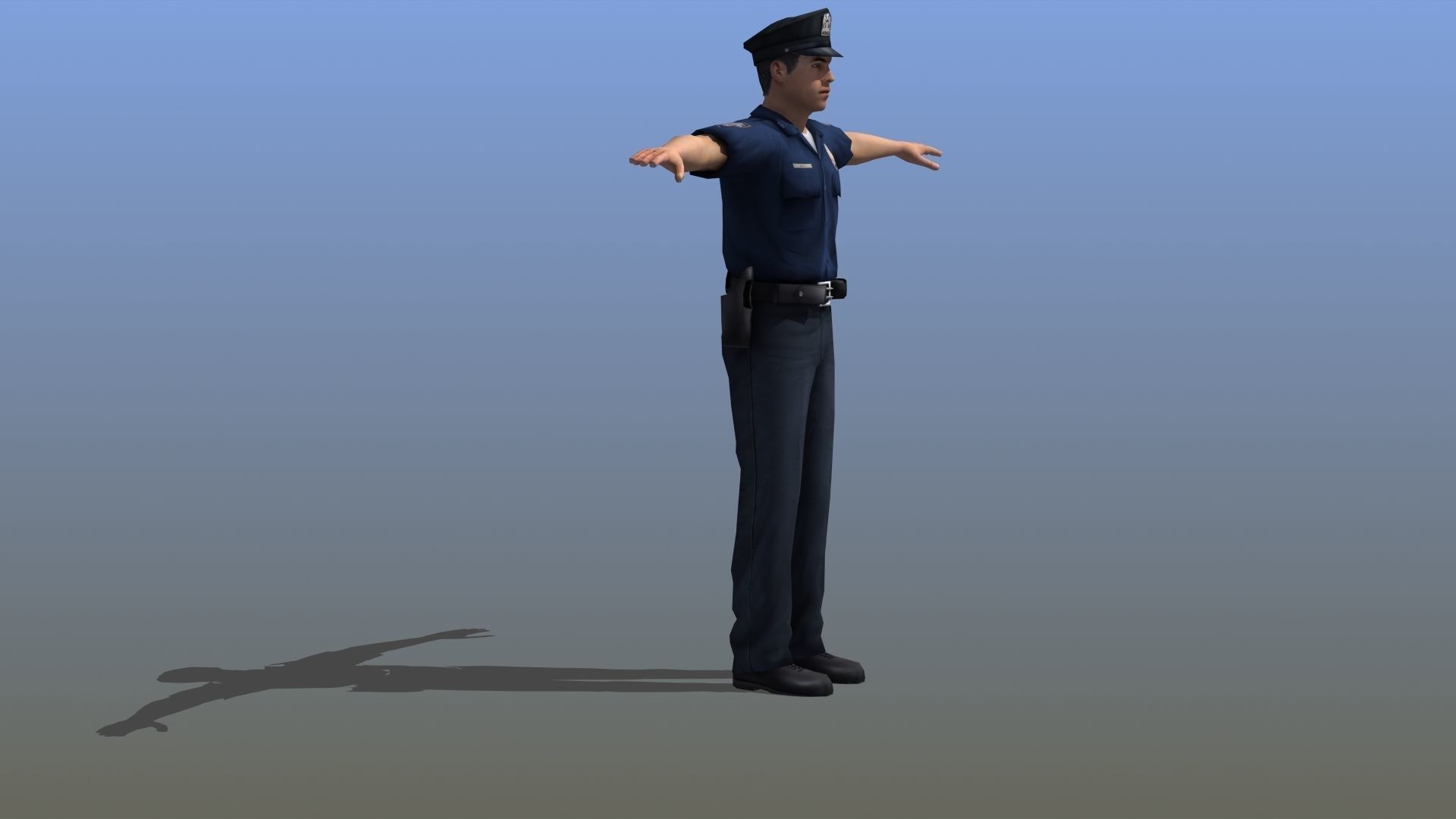 Police Officer 3D model_11