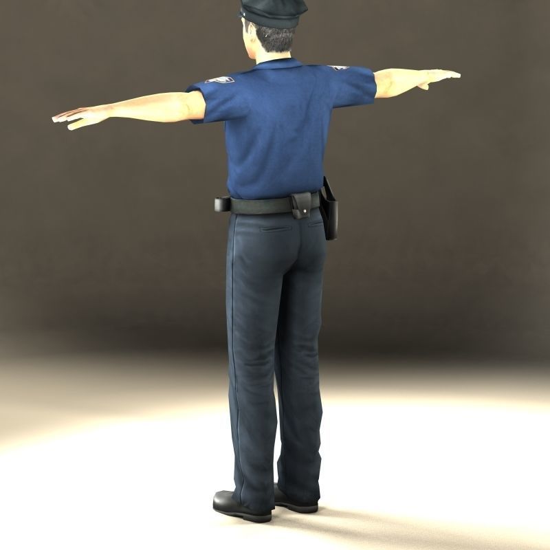 Police Officer 3D model_32