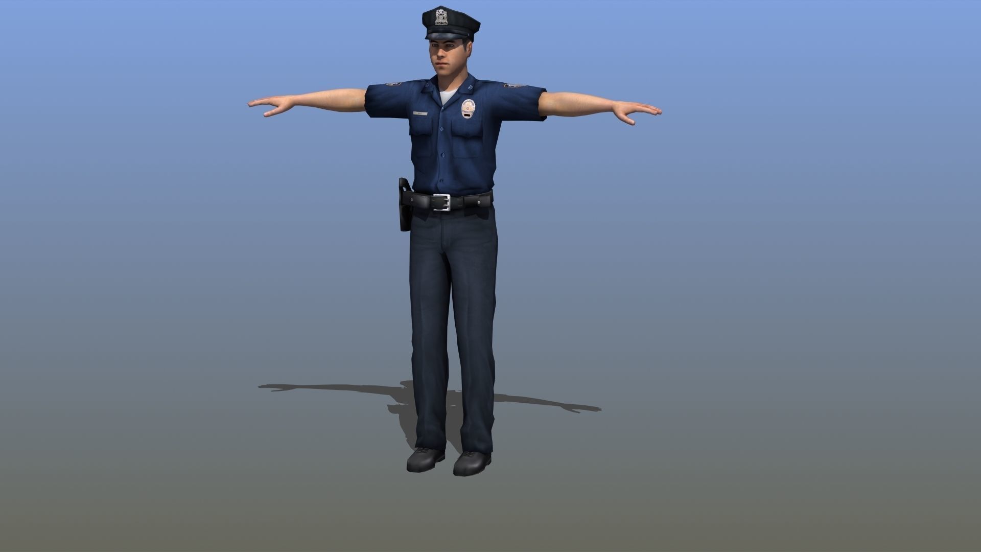 Police Officer 3D model_15