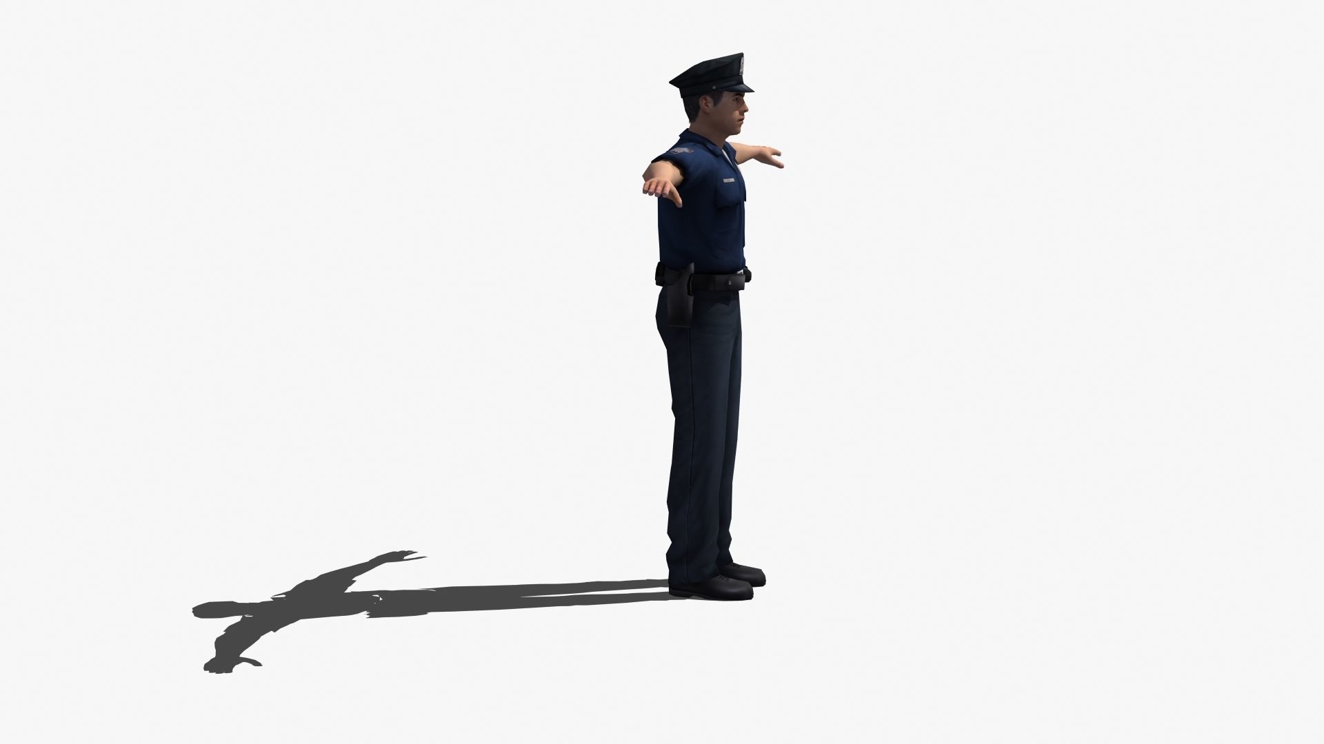 Police Officer 3D model_26