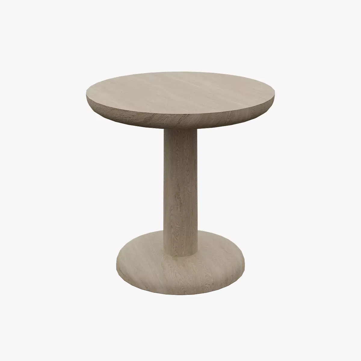 PON Table OakSoapTreated wood Low-poly 3D model_0
