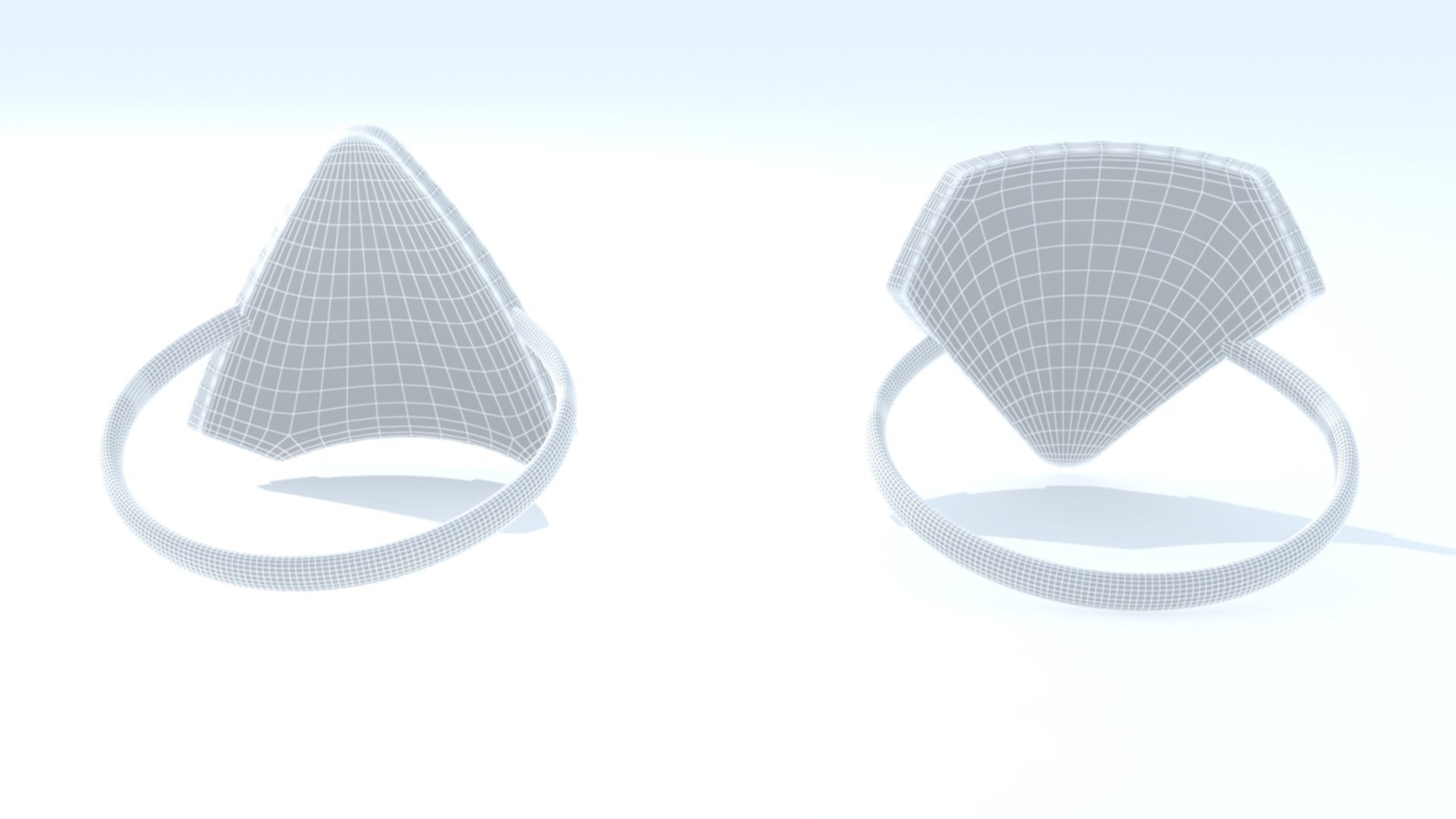 M and W Logo Ring 3D print model_15