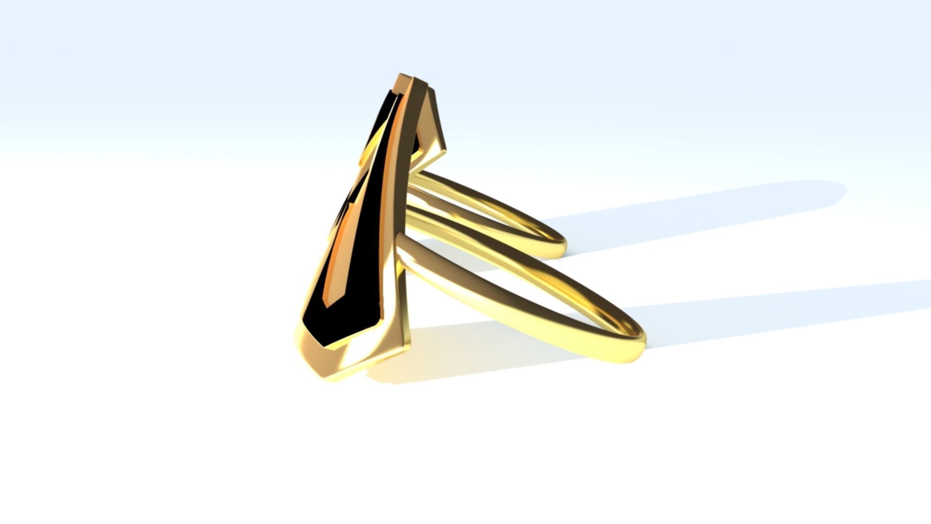 M and W Logo Ring 3D print model_5