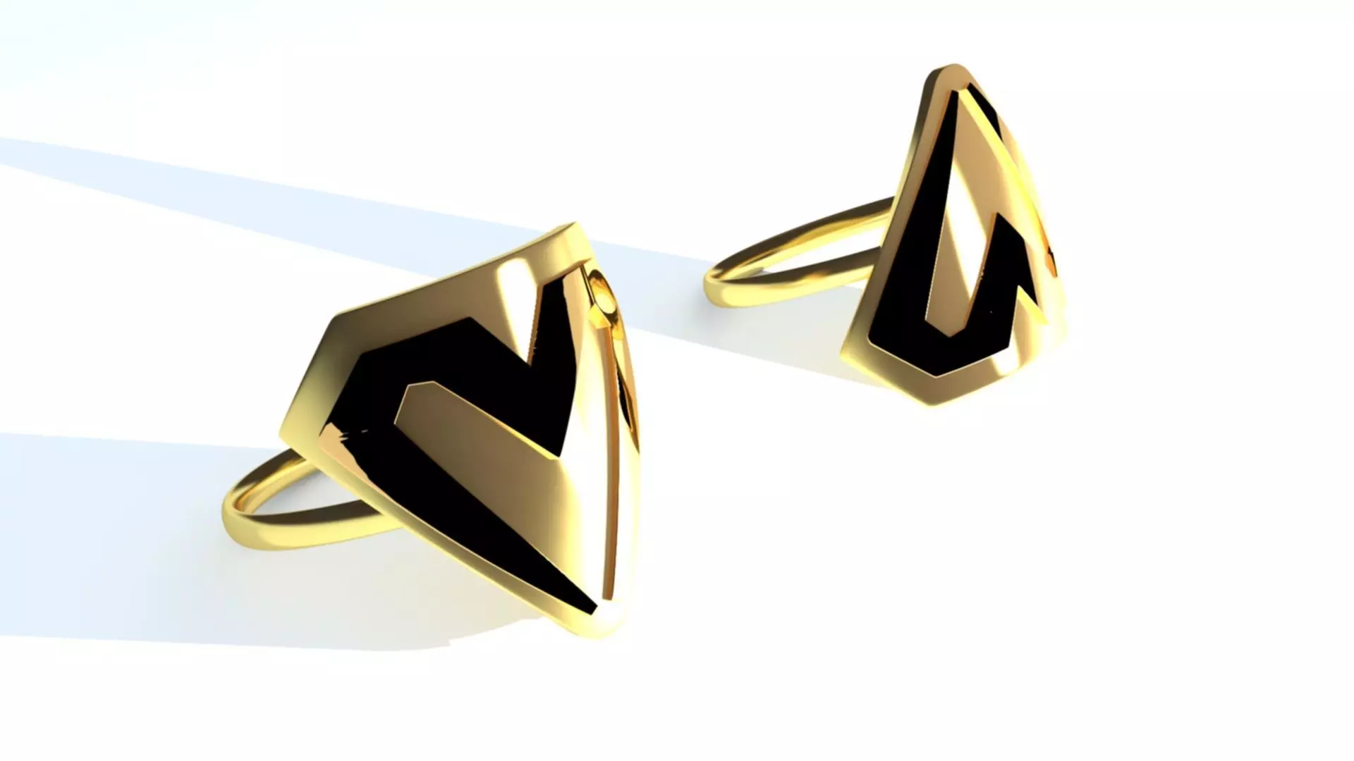 M and W Logo Ring 3D print model_0