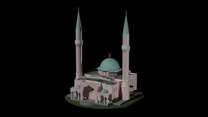 3d djuma djami belogorsk 3D print model