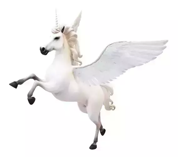 unicorn statue Free 3D model