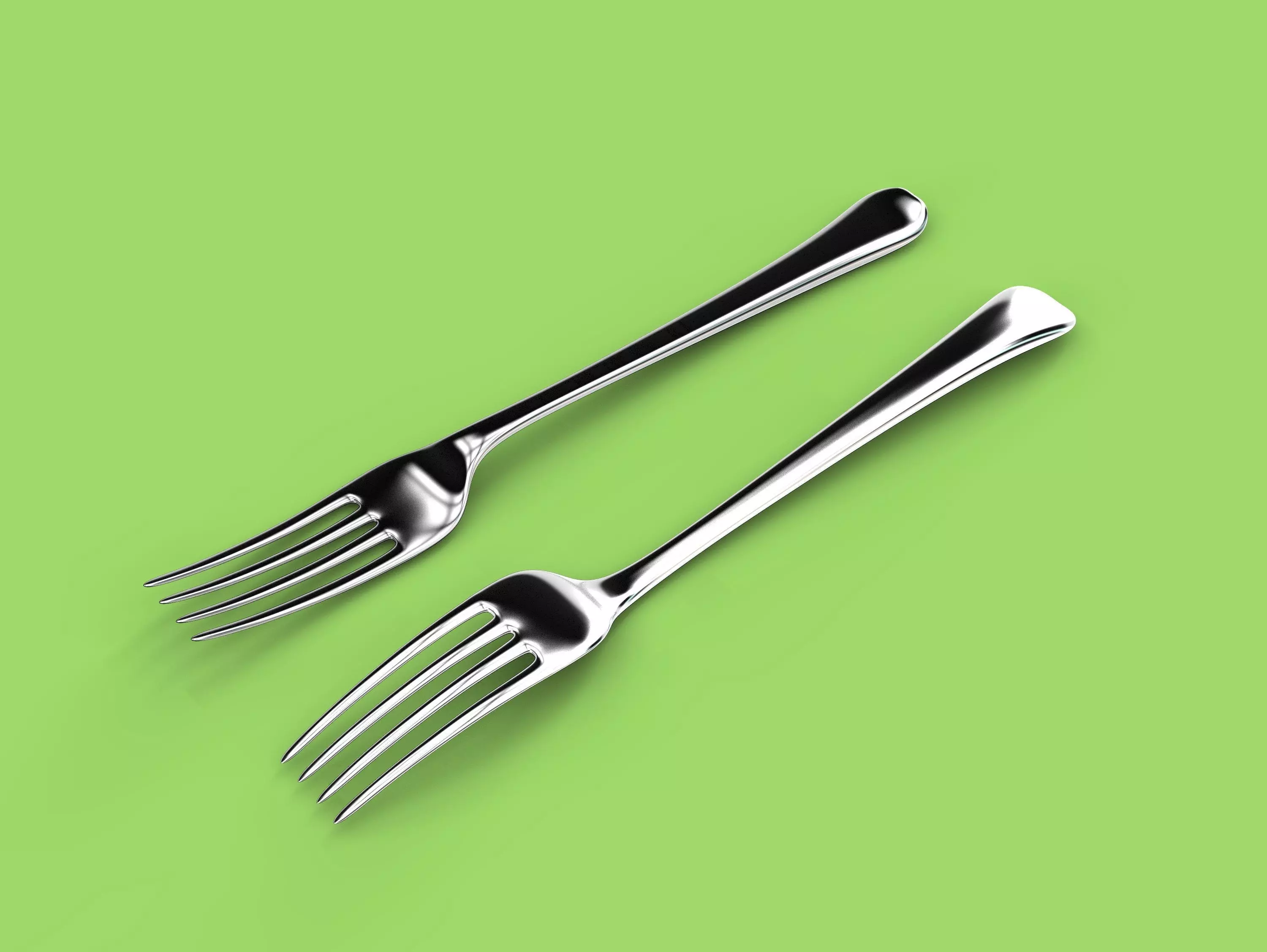 Metal fork  3D model_0