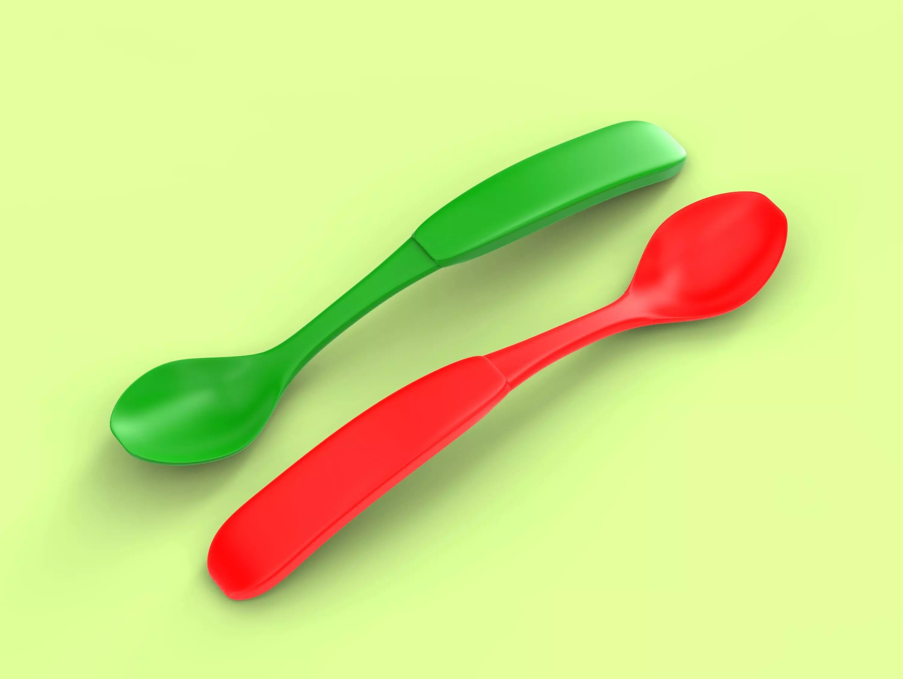 Plastik spoon 3D model