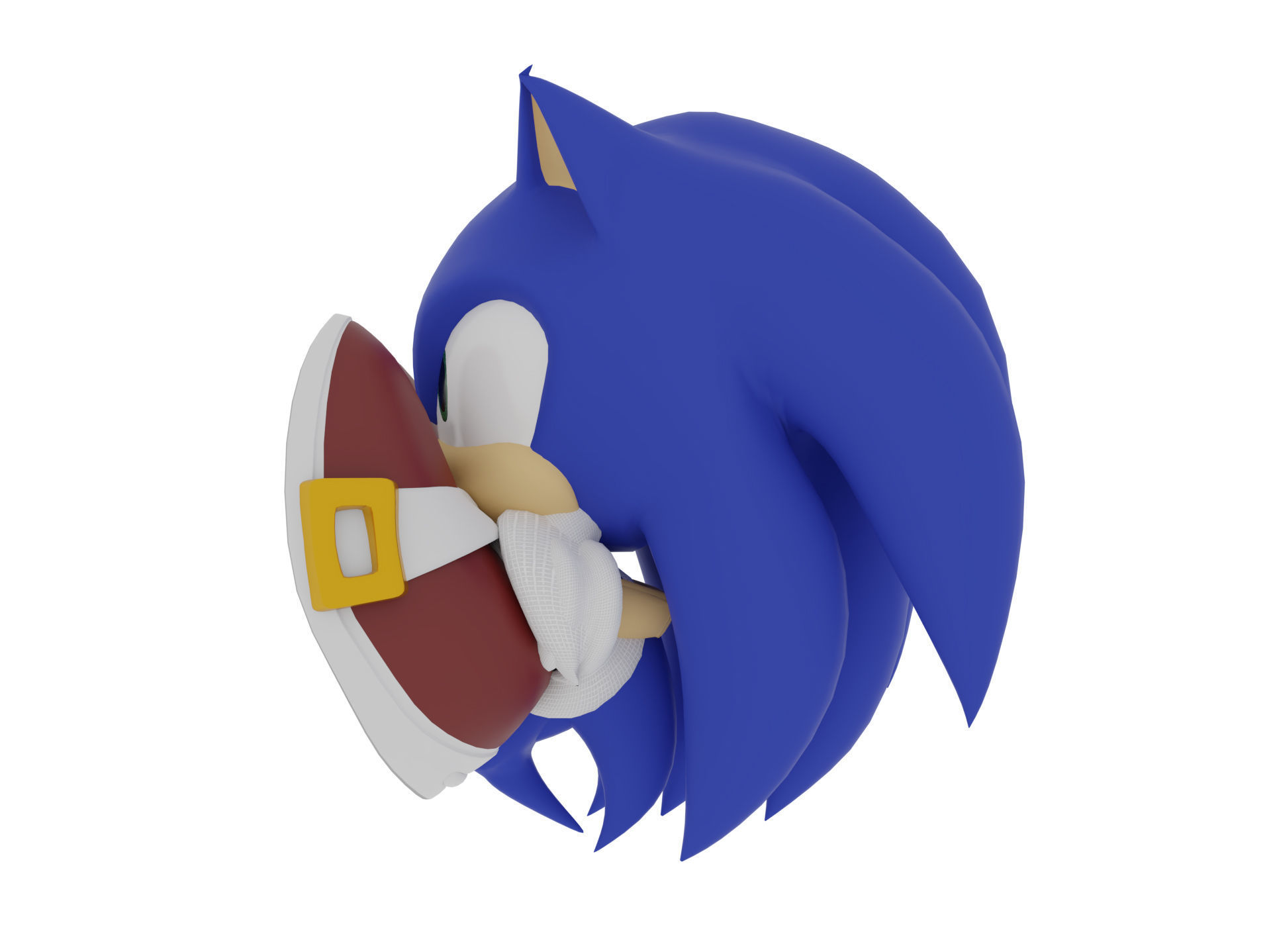 Sonic Animated Unreal Engine 4 Low-poly 3D model_8