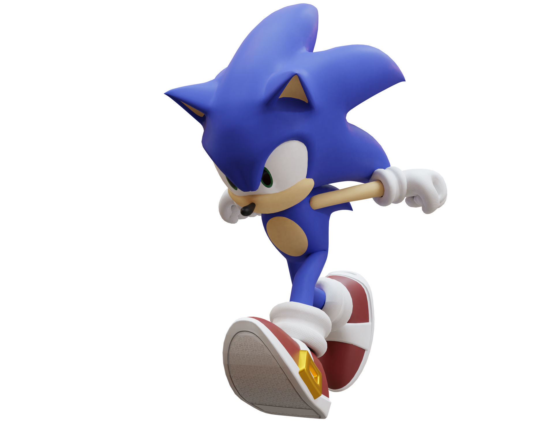 Sonic Animated Unreal Engine 4 Low-poly 3D model_10