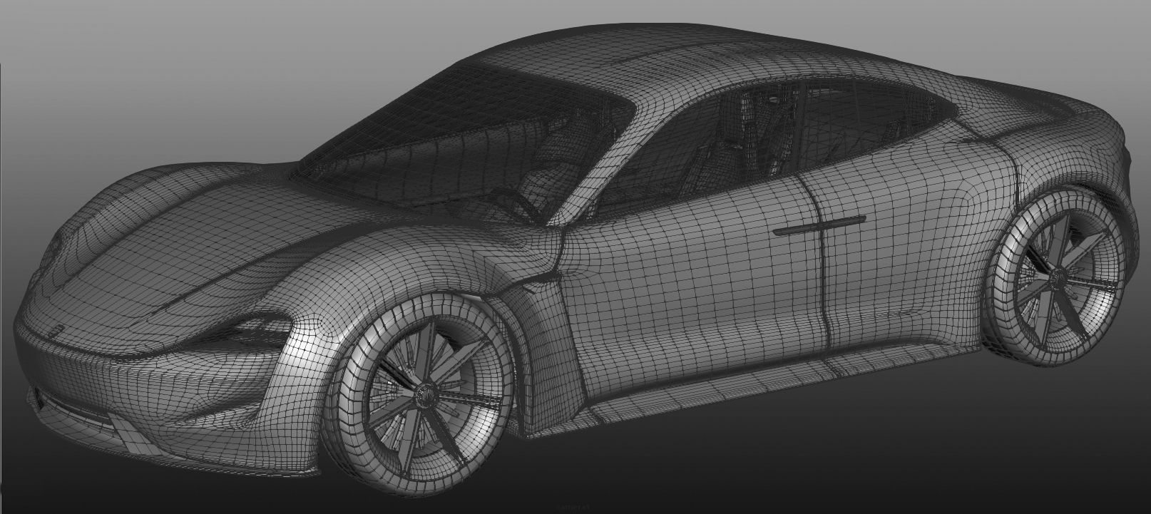 Porsche Mission e  3D model_18
