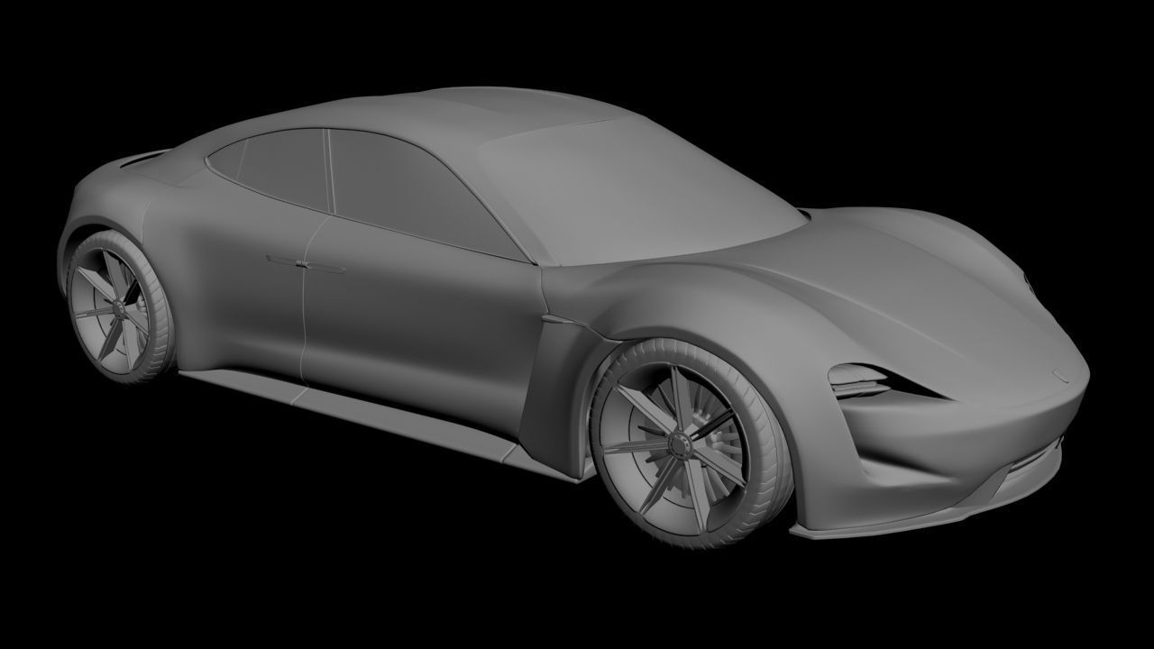 Porsche Mission e  3D model_16