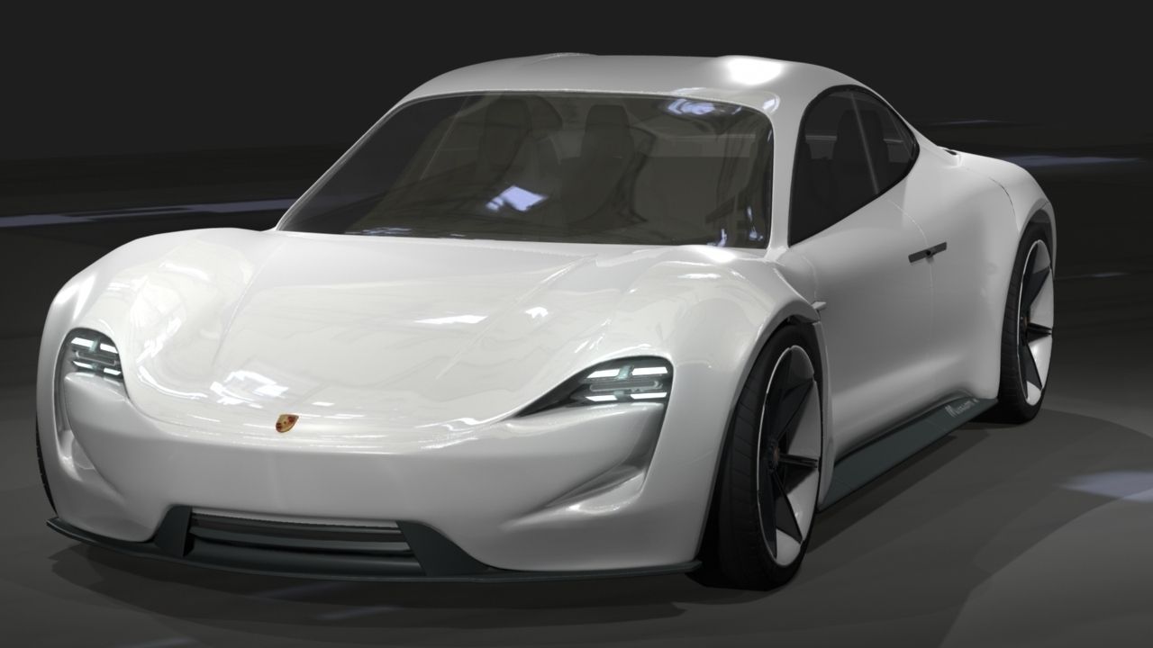 Porsche Mission e  3D model_2