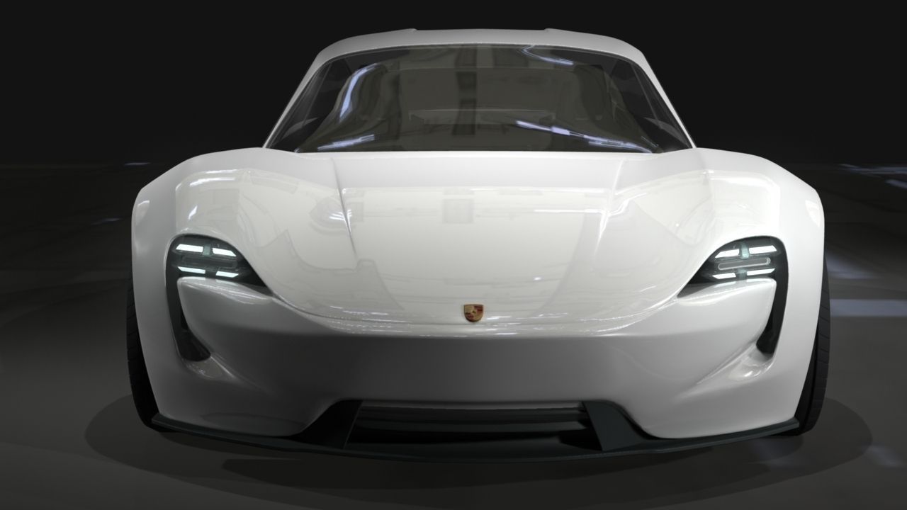 Porsche Mission e  3D model_7