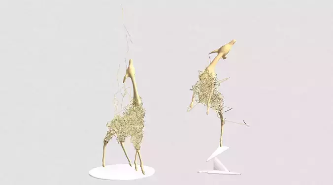 Deer Sculpture Art Installation