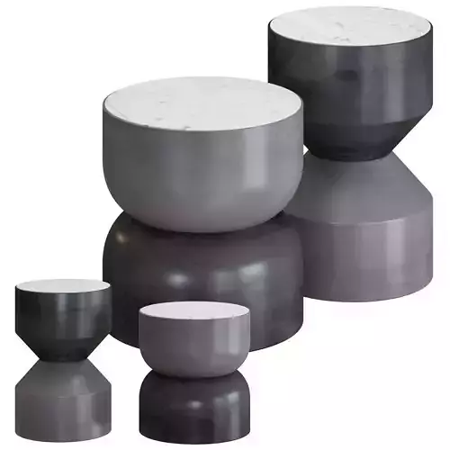 CB2 Silo coffee tables 3D model