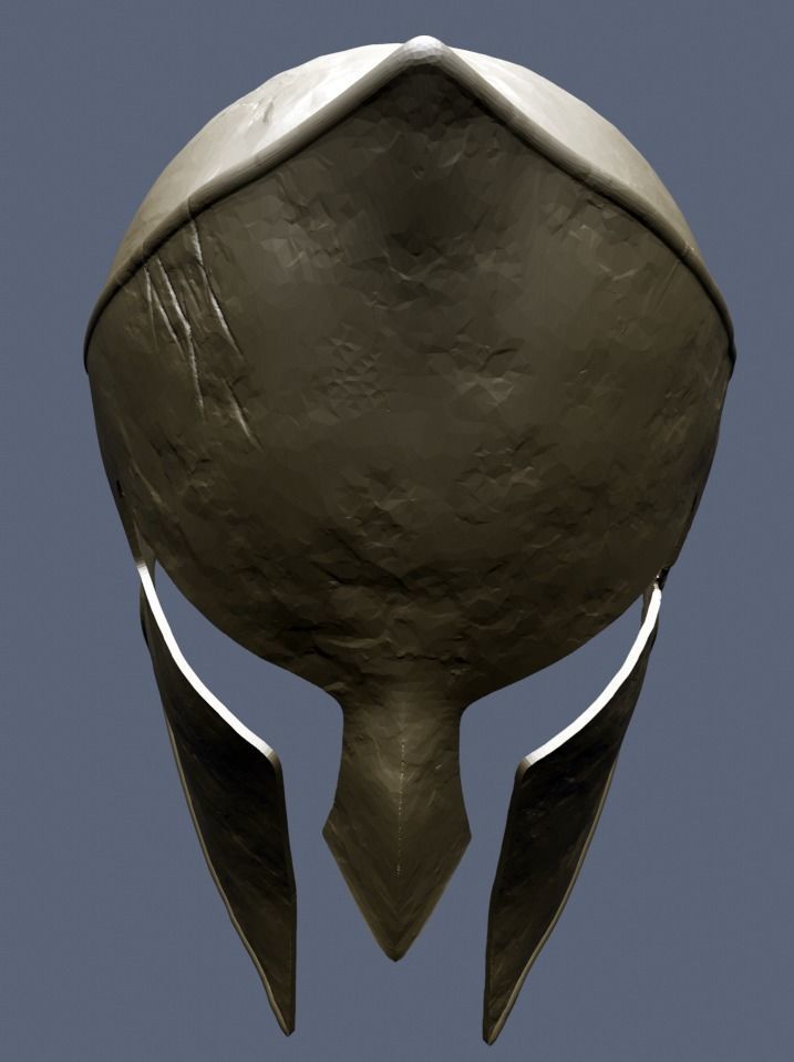 Spartan Sparta Roman Gladiator Warrior Battle Armor Helmet Free 3D print model_3