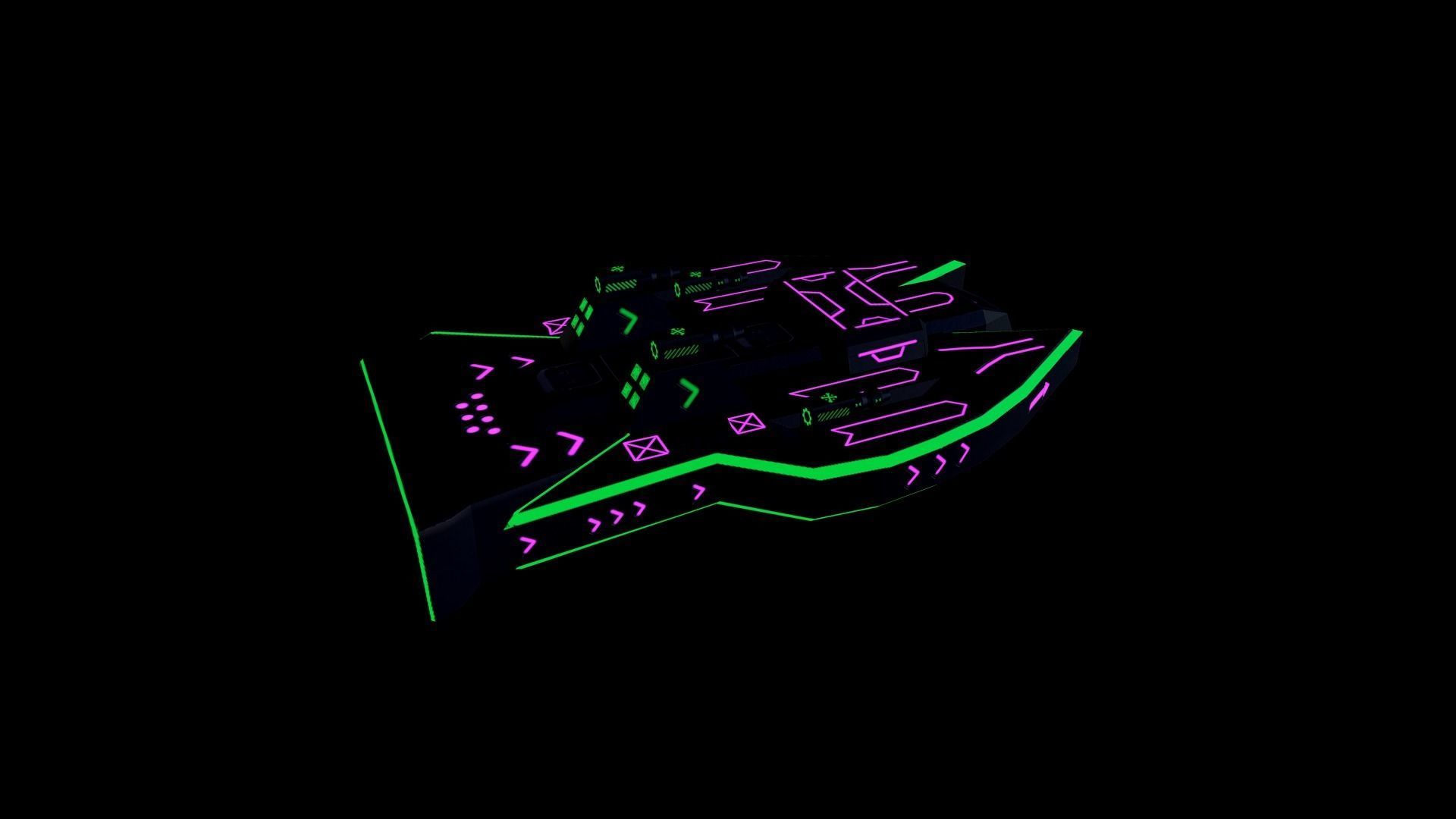 Space Force Green - PBR Low-poly 3D model_8